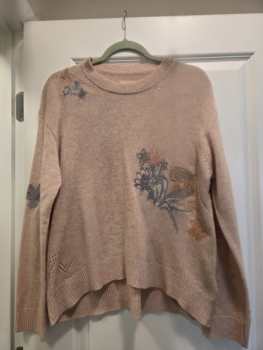 Zadig & Voltaire Markus Embroidered Floral Sweater XS NWT